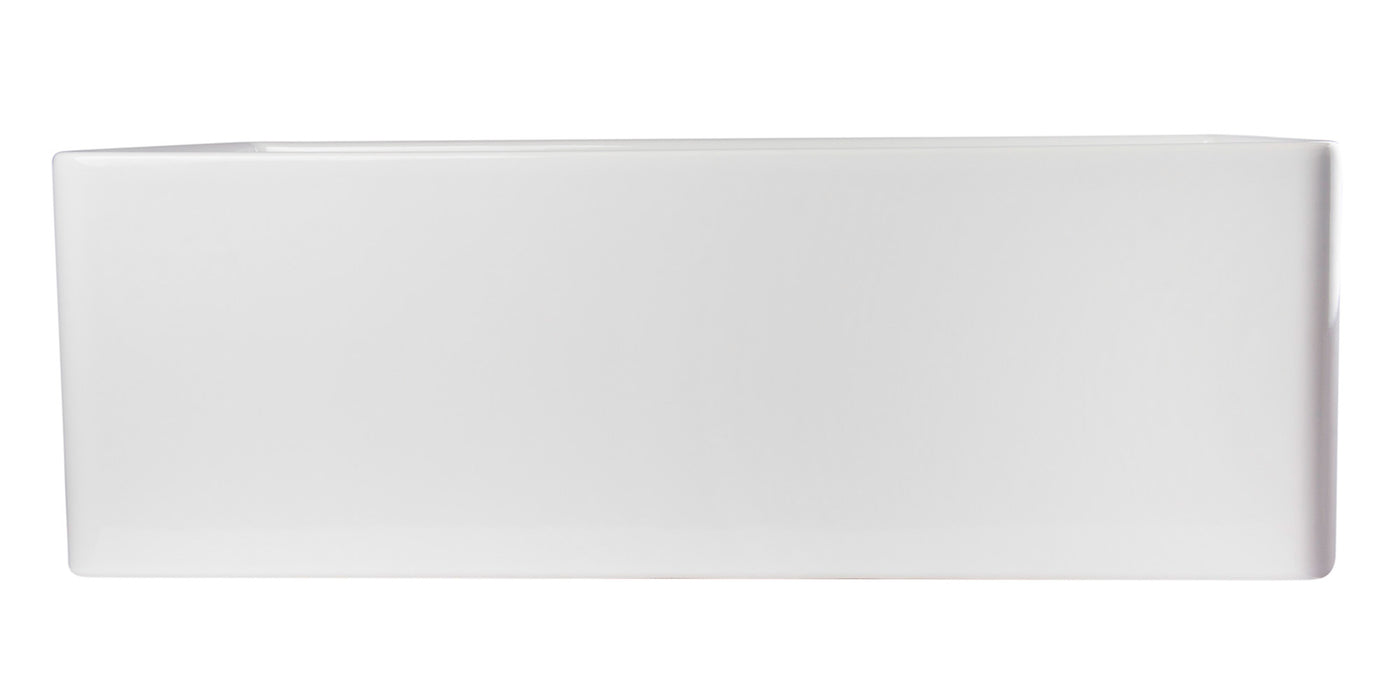 ALFI brand AB510-W White 30" Contemporary Smooth Apron Fireclay Farmhouse Kitchen Sink White