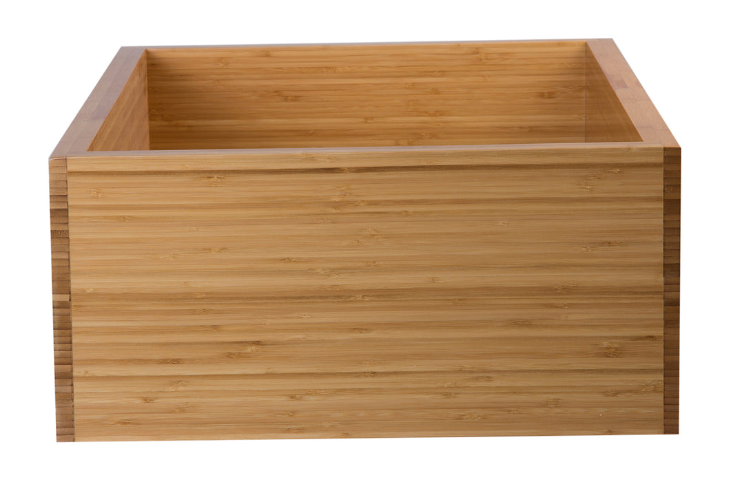ALFI brand AB3021 30" Single Bowl Bamboo Kitchen Farm Sink Natural Wood