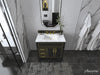 Aspen luxury bathroom vanity with Italian Carrara marble countertop and soft-close drawers ANCERRE DESIGN