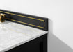 Aspen luxury bathroom vanity with Italian Carrara marble countertop and soft-close drawers ANCERRE DESIGN