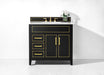 Aspen luxury bathroom vanity with Italian Carrara marble countertop and soft-close drawers ANCERRE DESIGN