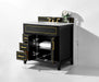 Aspen luxury bathroom vanity with Italian Carrara marble countertop and soft-close drawers