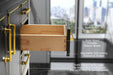 Aspen luxury bathroom vanity with Italian Carrara marble countertop and soft-close drawers ANCERRE DESIGN