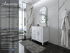 Aspen luxury bathroom vanity with Italian Carrara marble countertop and soft-close drawers ANCERRE DESIGN