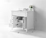 Aspen luxury bathroom vanity with Italian Carrara marble countertop and soft-close drawers ANCERRE DESIGN