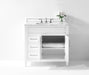 Aspen luxury bathroom vanity with Italian Carrara marble countertop and soft-close drawers ANCERRE DESIGN