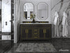 Aspen luxury bathroom vanity with Italian Carrara marble countertop and soft-close drawers ANCERRE DESIGN