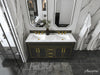 Aspen luxury bathroom vanity with Italian Carrara marble countertop and soft-close drawers ANCERRE DESIGN