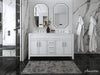 Aspen luxury bathroom vanity with Italian Carrara marble countertop and soft-close drawers ANCERRE DESIGN